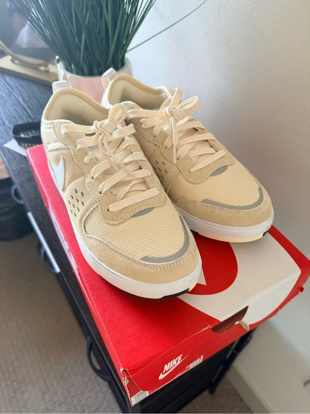 Nike Kids' C1TY Sneakers in Muslin/White/Black
